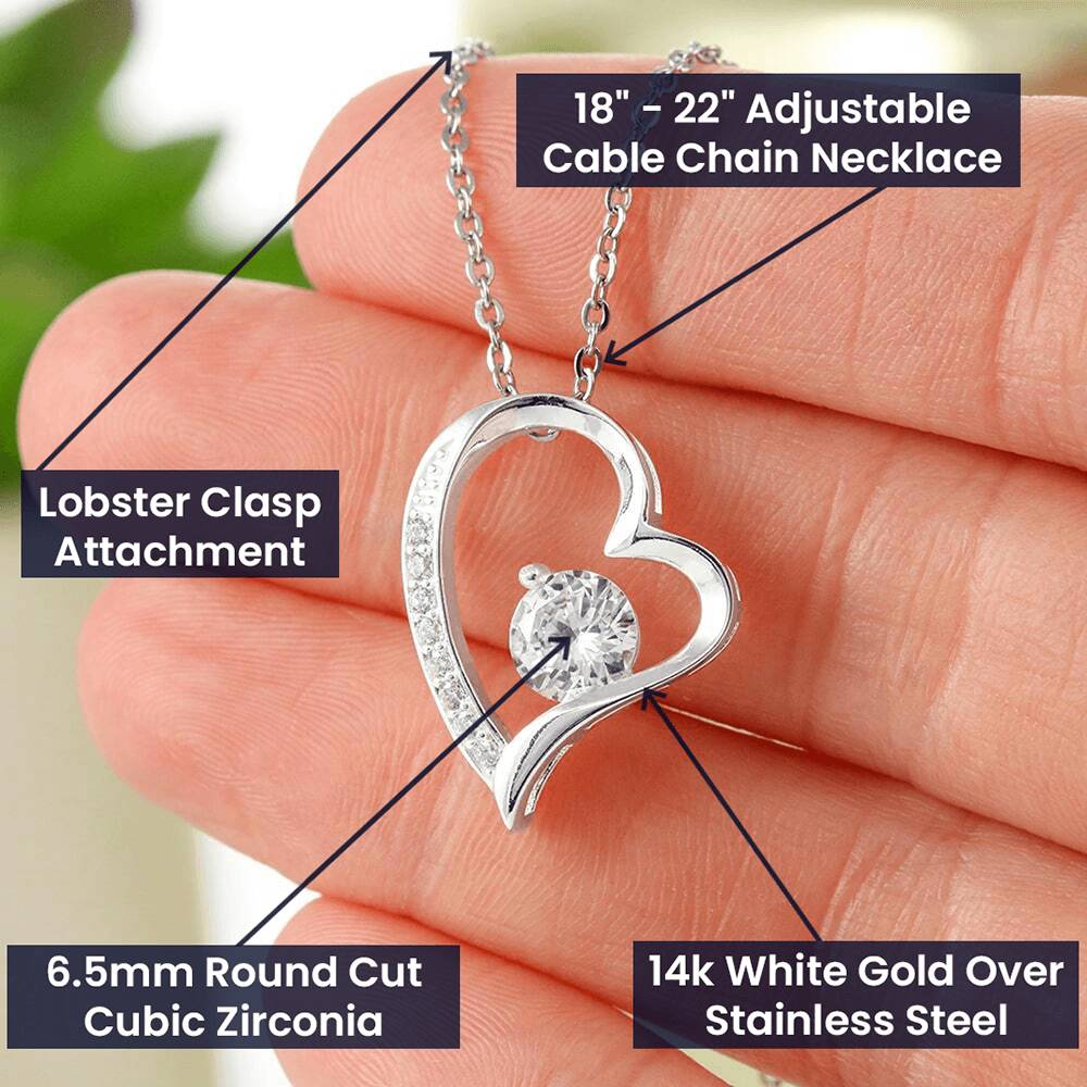 Just Being by Your Side Japanese Message Necklace