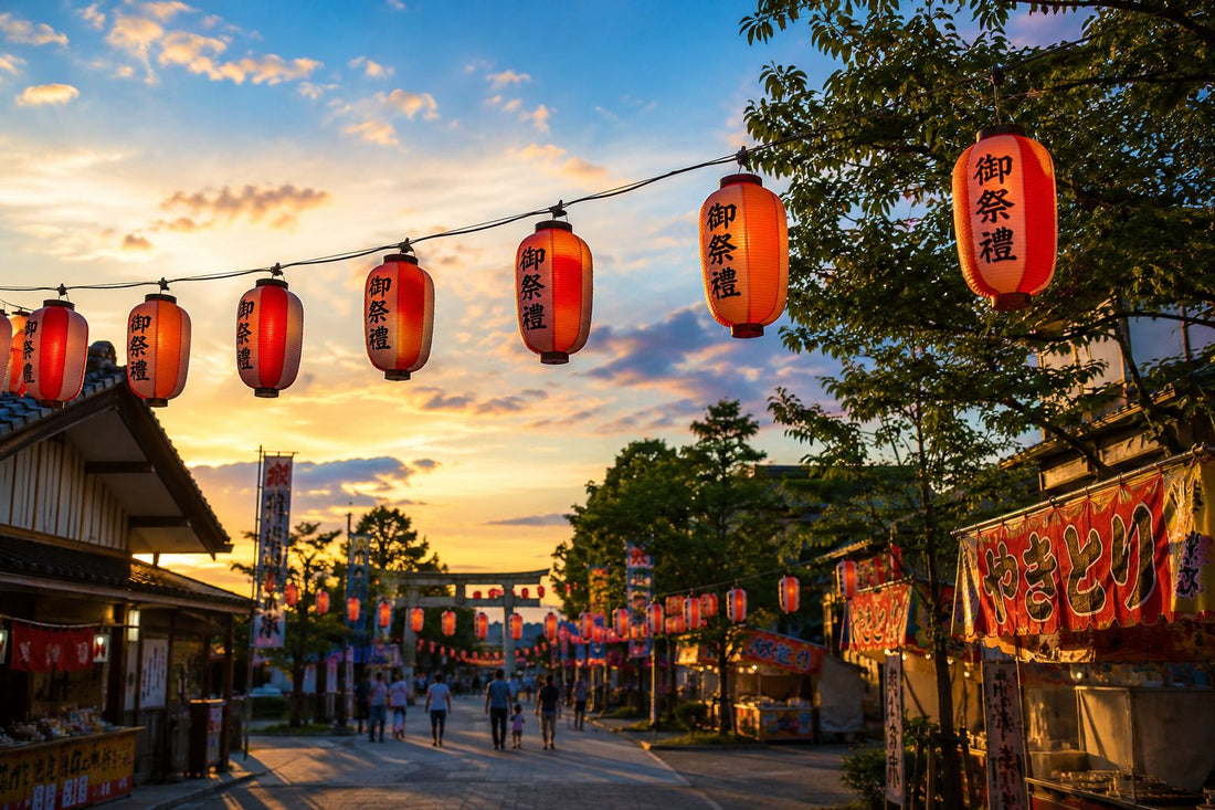 Lanterns Before Sunset