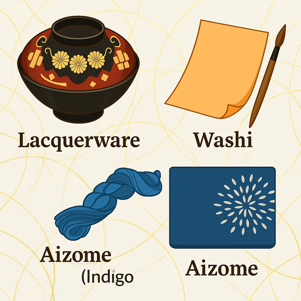 Living Traditions: Lacquerware, Washi, and Aizome(Indigo)