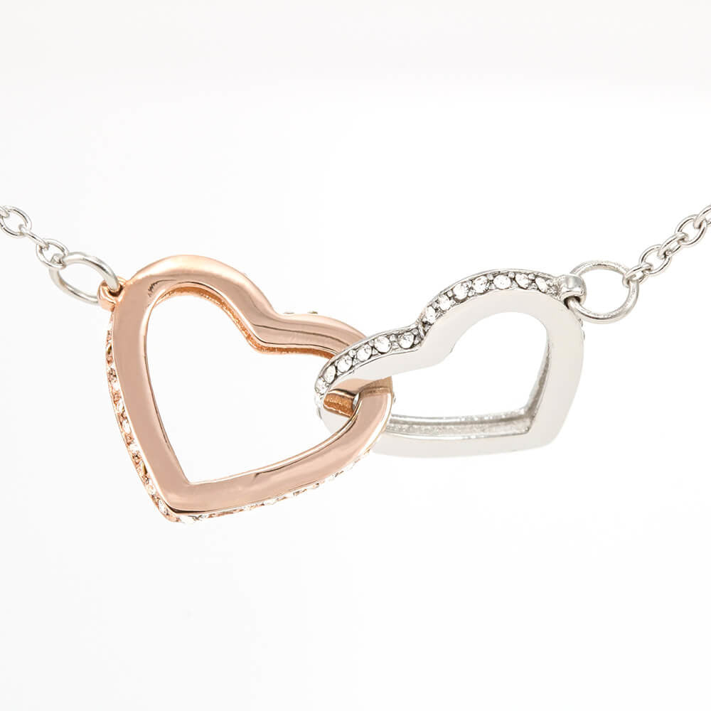 Two Hearts Become One Japanese Message Necklace